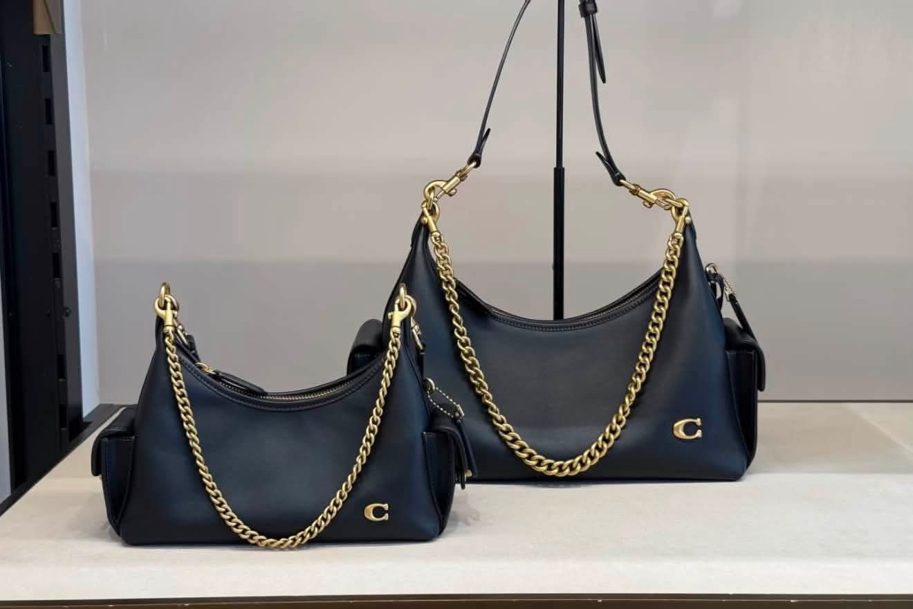 Elegant Quilted Shoulder Bag with Gold Chain (Lux4less)