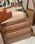 Classic Monogram Crossbody Bag with Multiple Pockets (Lux4less)