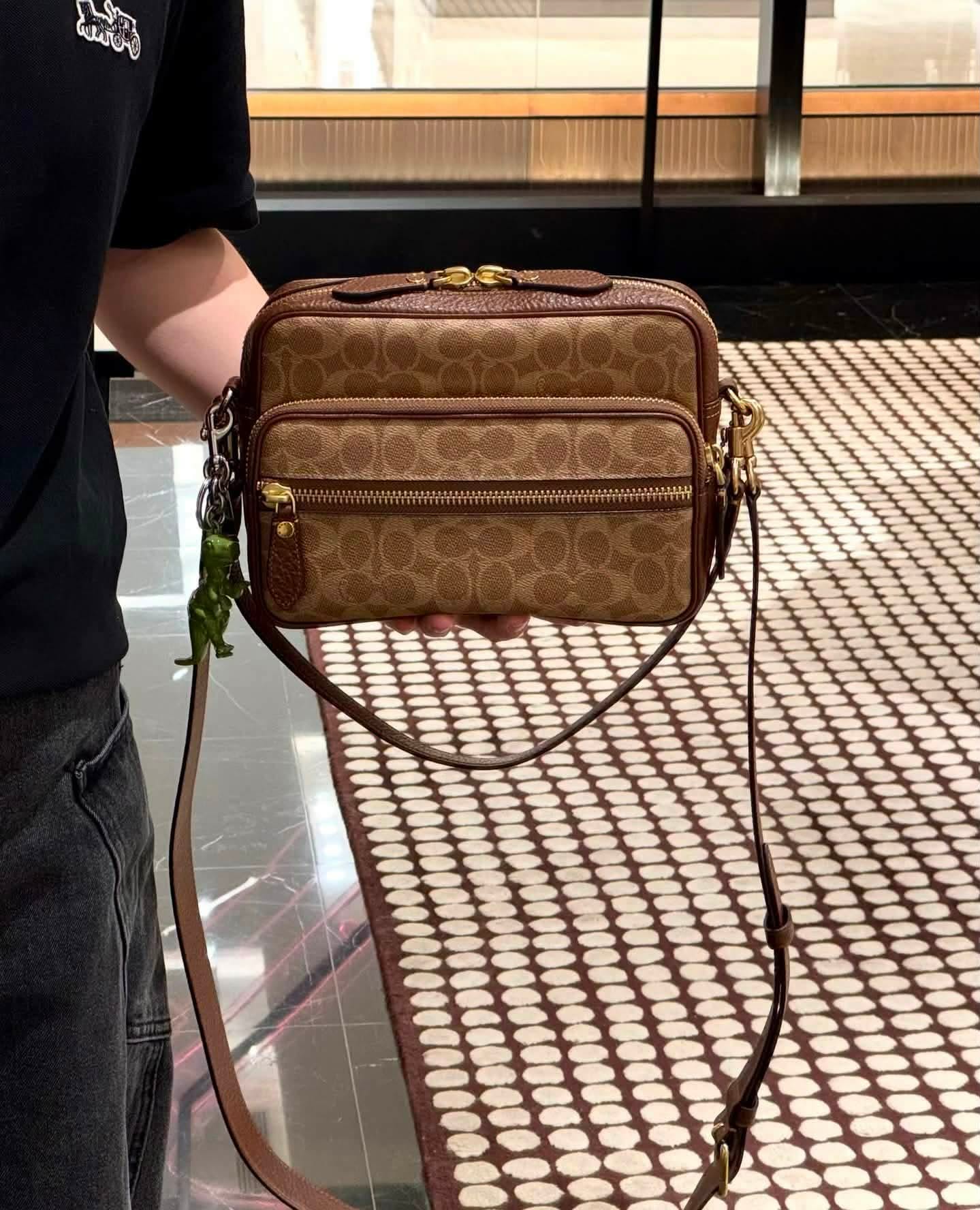 Classic Monogram Crossbody Bag with Multiple Pockets (Lux4less)