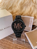 Elegant Rose Gold Floral Crystal Ladies Watch (Lux4less)
