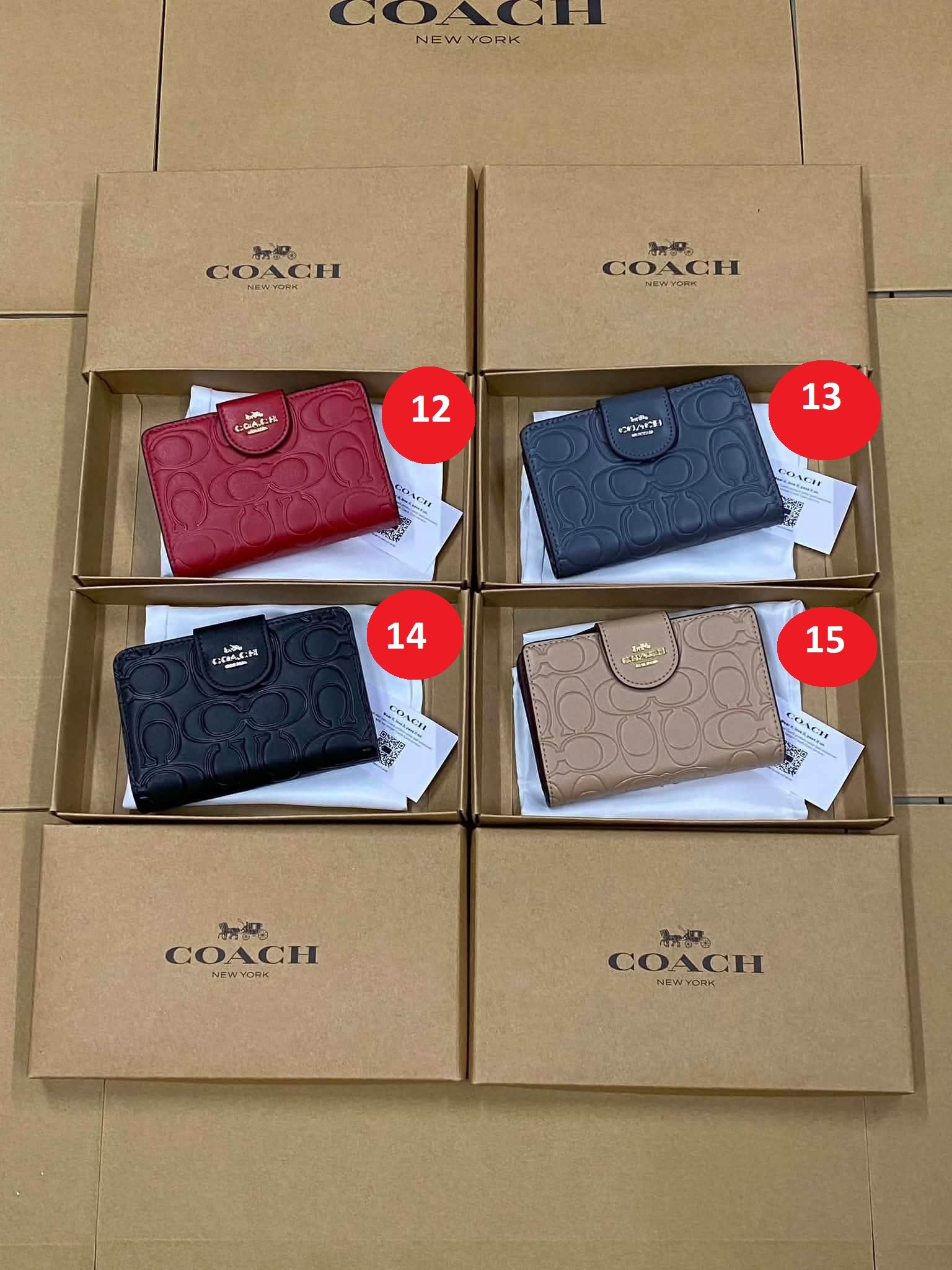 Elegant Embossed Monogram Long Wallet (Lux4less)