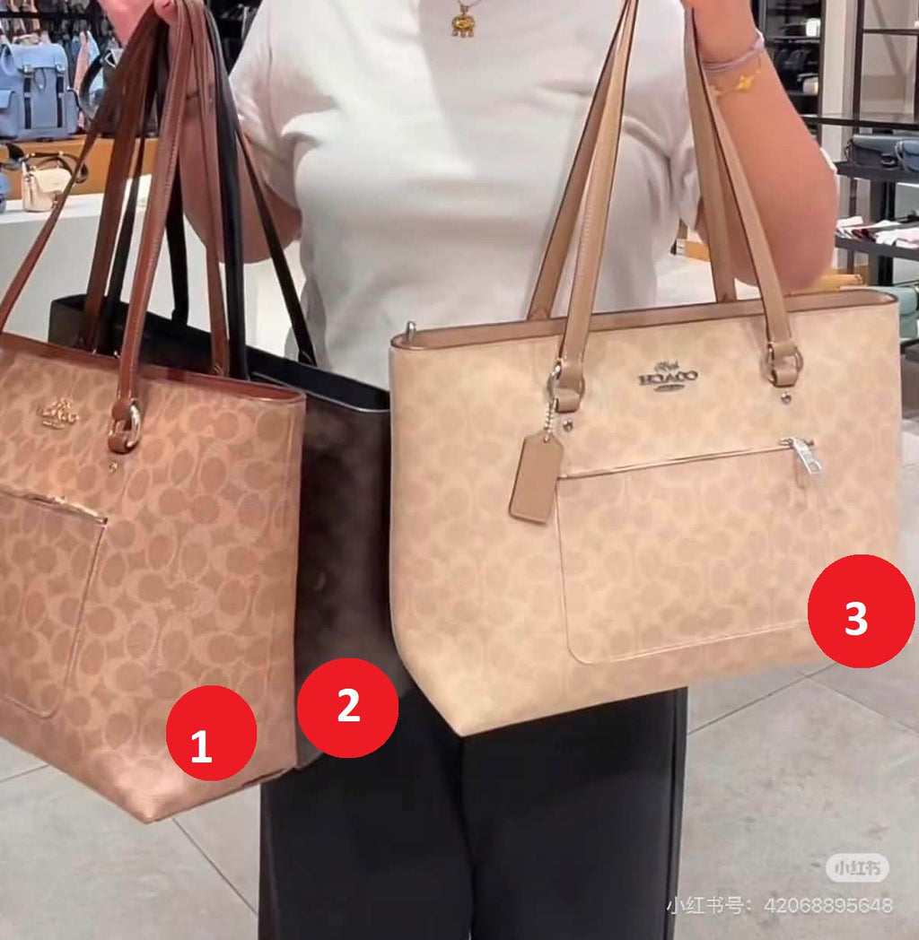 Elegant Monogram Structured Shoulder Tote Bag (Lux4less)