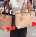 Elegant Monogram Structured Shoulder Tote Bag (Lux4less)