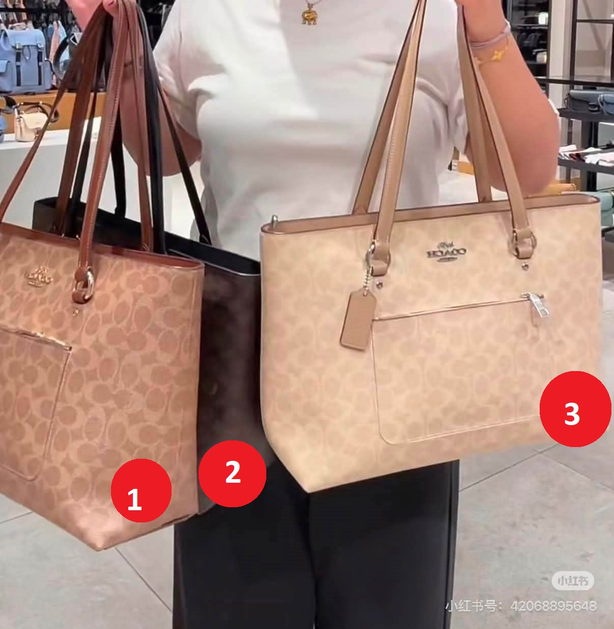 Elegant Monogram Structured Shoulder Tote Bag (Lux4less)