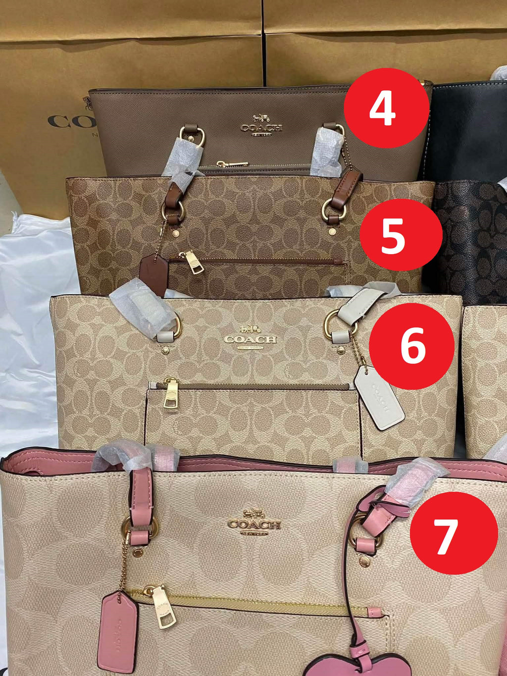 Elegant Monogram Structured Shoulder Tote Bag (Lux4less)