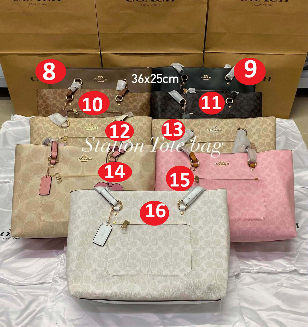 Elegant Monogram Structured Shoulder Tote Bag (Lux4less)